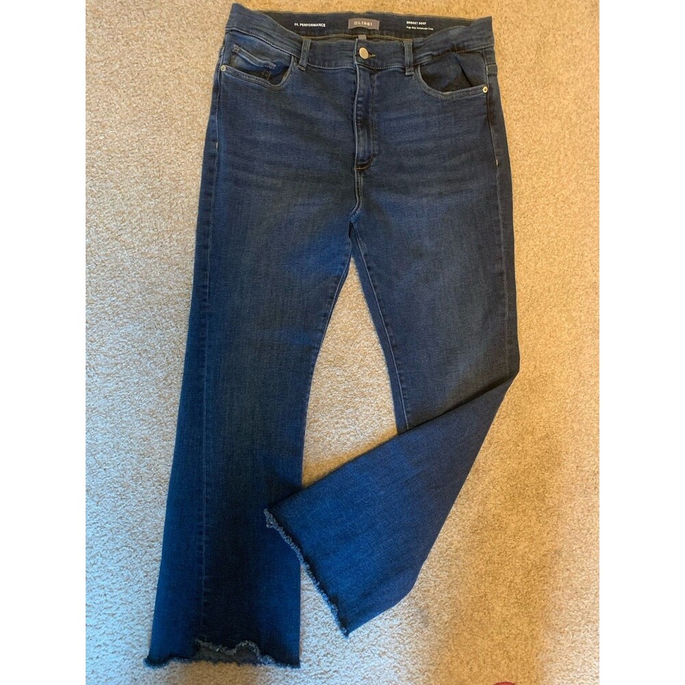 DL1961 Women’s Bridget Boot Jeans High Rise Instasculpt Crop Size 32